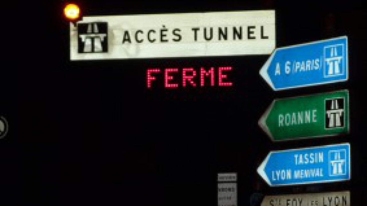 Le tunnel sous Fourvière fermé tout le week-end Le tunnel sous Fourvière fermé tout le week-end