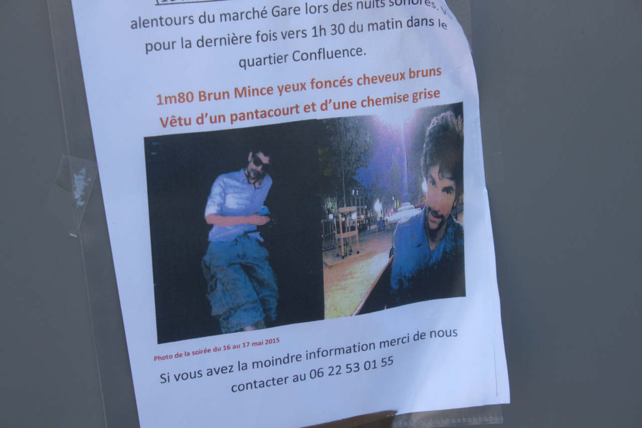 Nuits Sonores : Jérémie Llorca toujours introuvable, Lyon ratissée ce vendredi Nuits Sonores : Jérémie Llorca toujours introuvable, Lyon ratissée ce vendredi