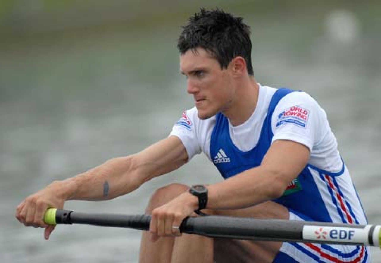 Aviron  Mondiaux d&rsquo;Aiguebelette : Franck Solforosi sur le podium