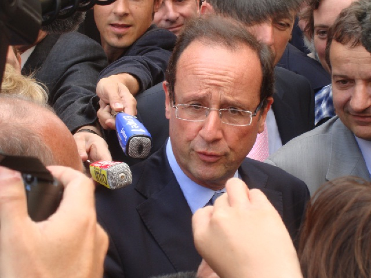 François Hollande à Lyon le 23 mars