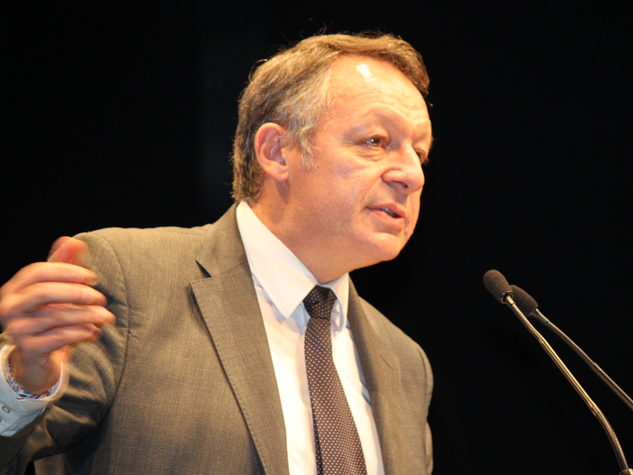 Thierry Braillard à Lyon pour le salon sport-achat Thierry Braillard à Lyon pour le salon sport-achat