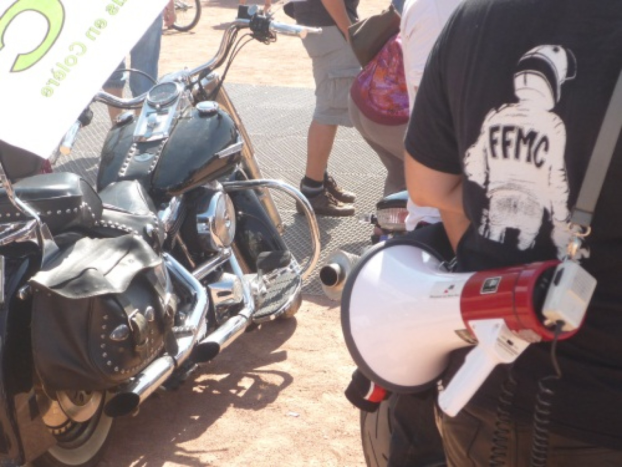 Les motards manifestent mercredi soir