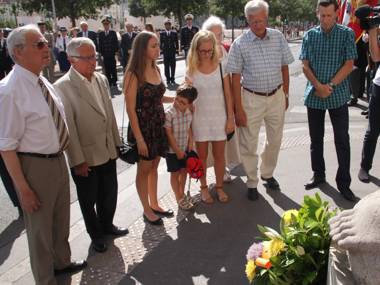 Lyon : un hommage &agrave; la fusillade du 27 juillet 1944 a eu lieu sur la place Bellecour