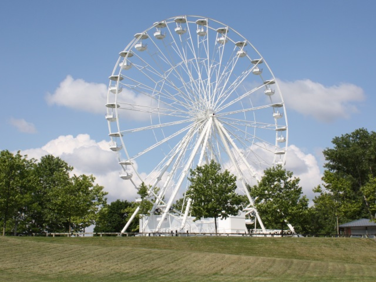 Une grande roue install&eacute;e tout l&rsquo;&eacute;t&eacute; au Parc de Miribel Jonage
