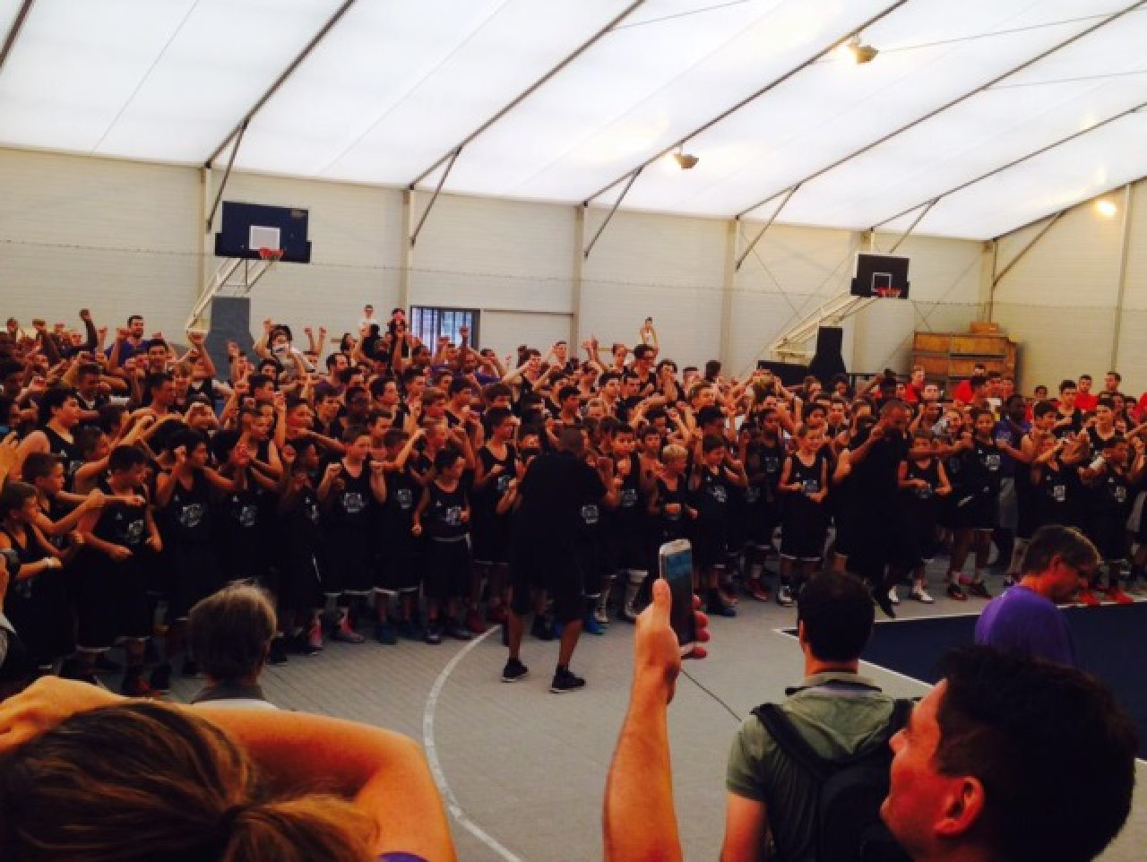 Avec l&rsquo;arriv&eacute;e de Tony Parker, le TP Camp &eacute;tait en &eacute;bullition