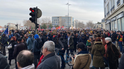 Entre 25 000 et 50 000 manifestants à Lyon contre la réforme des retraites | mLyon