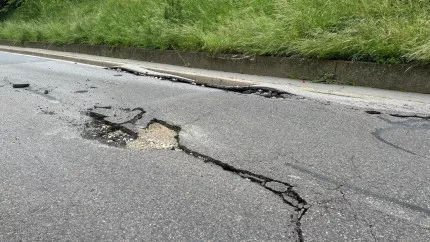 Fortes pluies à Lyon :  la Montée de la Boucle fermée à la circulation pour au moins trois semaines